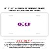 6 X 12 Full Size Aluminum License Plate for Cars and Trucks  Thumbnail