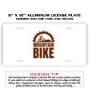 6 X 12 Full Size Aluminum License Plate for Cars and Trucks  Thumbnail