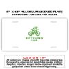 6 X 12 Full Size Aluminum License Plate for Cars and Trucks  Thumbnail