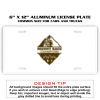6 X 12 Full Size Aluminum License Plate for Cars and Trucks  Thumbnail