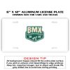 6 X 12 Full Size Aluminum License Plate for Cars and Trucks  Thumbnail