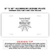 6 X 12 Full Size Aluminum License Plate for Cars and Trucks  Thumbnail