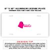 6 X 12 Full Size Aluminum License Plate for Cars and Trucks  Thumbnail