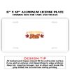 6 X 12 Full Size Aluminum License Plate for Cars and Trucks  Thumbnail