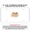 6 X 12 Full Size Aluminum License Plate for Cars and Trucks  Thumbnail
