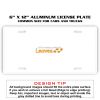 6 X 12 Full Size Aluminum License Plate for Cars and Trucks  Thumbnail