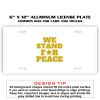 6 X 12 Full Size Aluminum License Plate for Cars and Trucks  Thumbnail