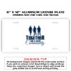 6 X 12 Full Size Aluminum License Plate for Cars and Trucks  Thumbnail