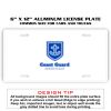 6 X 12 Full Size Aluminum License Plate for Cars and Trucks  Thumbnail