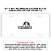 6 X 12 Full Size Aluminum License Plate for Cars and Trucks  Thumbnail