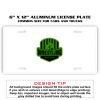 6 X 12 Full Size Aluminum License Plate for Cars and Trucks  Thumbnail