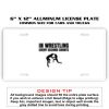 6 X 12 Full Size Aluminum License Plate for Cars and Trucks  Thumbnail