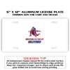 6 X 12 Full Size Aluminum License Plate for Cars and Trucks  Thumbnail