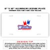 6 X 12 Full Size Aluminum License Plate for Cars and Trucks  Thumbnail