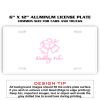 6 X 12 Full Size Aluminum License Plate for Cars and Trucks  Thumbnail