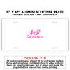 6 X 12 Full Size Aluminum License Plate for Cars and Trucks  Thumbnail
