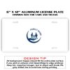 6 X 12 Full Size Aluminum License Plate for Cars and Trucks  Thumbnail