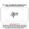 6 X 12 Full Size Aluminum License Plate for Cars and Trucks  Thumbnail
