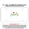 6 X 12 Full Size Aluminum License Plate for Cars and Trucks  Thumbnail