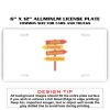 6 X 12 Full Size Aluminum License Plate for Cars and Trucks  Thumbnail