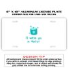 6 X 12 Full Size Aluminum License Plate for Cars and Trucks  Thumbnail