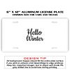 6 X 12 Full Size Aluminum License Plate for Cars and Trucks  Thumbnail