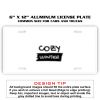 6 X 12 Full Size Aluminum License Plate for Cars and Trucks  Thumbnail