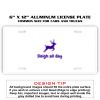 6 X 12 Full Size Aluminum License Plate for Cars and Trucks  Thumbnail