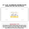 6 X 12 Full Size Aluminum License Plate for Cars and Trucks  Thumbnail