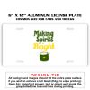 6 X 12 Full Size Aluminum License Plate for Cars and Trucks  Thumbnail