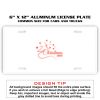 6 X 12 Full Size Aluminum License Plate for Cars and Trucks  Thumbnail