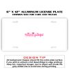 6 X 12 Full Size Aluminum License Plate for Cars and Trucks  Thumbnail