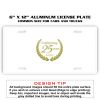 6 X 12 Full Size Aluminum License Plate for Cars and Trucks  Thumbnail