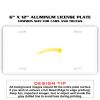 6 X 12 Full Size Aluminum License Plate for Cars and Trucks  Thumbnail