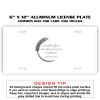 6 X 12 Full Size Aluminum License Plate for Cars and Trucks  Thumbnail