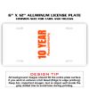 6 X 12 Full Size Aluminum License Plate for Cars and Trucks  Thumbnail