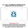 6 X 12 Full Size Aluminum License Plate for Cars and Trucks  Thumbnail