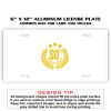 6 X 12 Full Size Aluminum License Plate for Cars and Trucks  Thumbnail