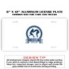 6 X 12 Full Size Aluminum License Plate for Cars and Trucks  Thumbnail