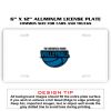 6 X 12 Full Size Aluminum License Plate for Cars and Trucks  Thumbnail
