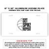 6 X 12 Full Size Aluminum License Plate for Cars and Trucks  Thumbnail