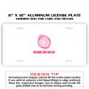 6 X 12 Full Size Aluminum License Plate for Cars and Trucks  Thumbnail