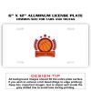 6 X 12 Full Size Aluminum License Plate for Cars and Trucks  Thumbnail