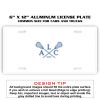 6 X 12 Full Size Aluminum License Plate for Cars and Trucks  Thumbnail