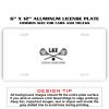 6 X 12 Full Size Aluminum License Plate for Cars and Trucks  Thumbnail
