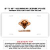 6 X 12 Full Size Aluminum License Plate for Cars and Trucks  Thumbnail