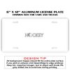 6 X 12 Full Size Aluminum License Plate for Cars and Trucks  Thumbnail