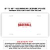 6 X 12 Full Size Aluminum License Plate for Cars and Trucks  Thumbnail
