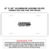 6 X 12 Full Size Aluminum License Plate for Cars and Trucks  Thumbnail