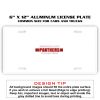 6 X 12 Full Size Aluminum License Plate for Cars and Trucks  Thumbnail